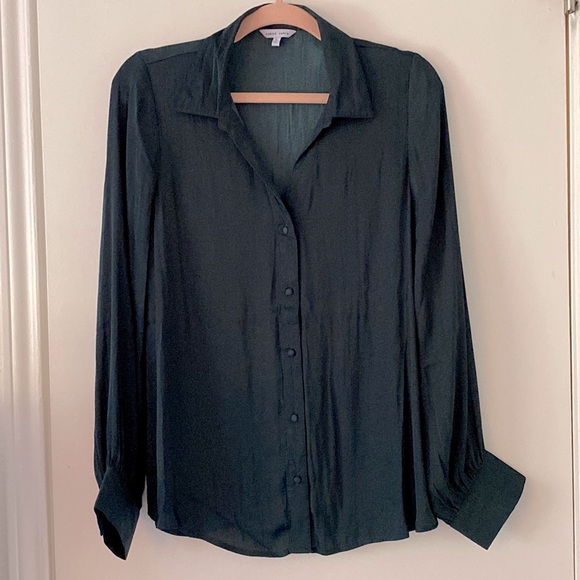 Stunning Deep Green Blouse - Picture 1 of 4
